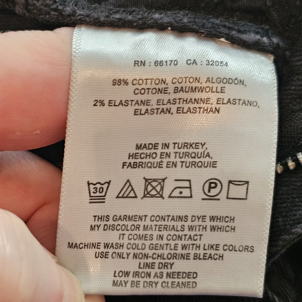 Pilcro Anthropologie High Waist Flared Black Jeans In 27 - Picture 9 of 10